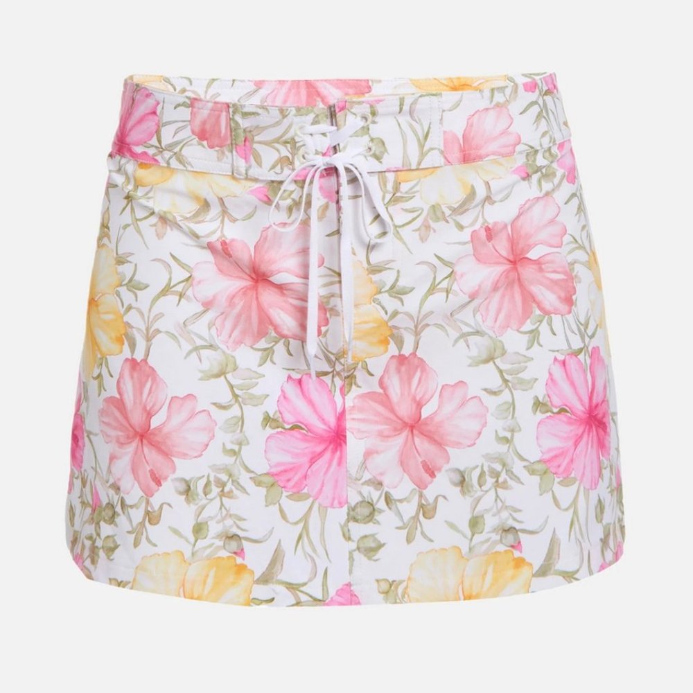 LoveShackFancy x Hurley Hibiscus Boardie Mini Skirt